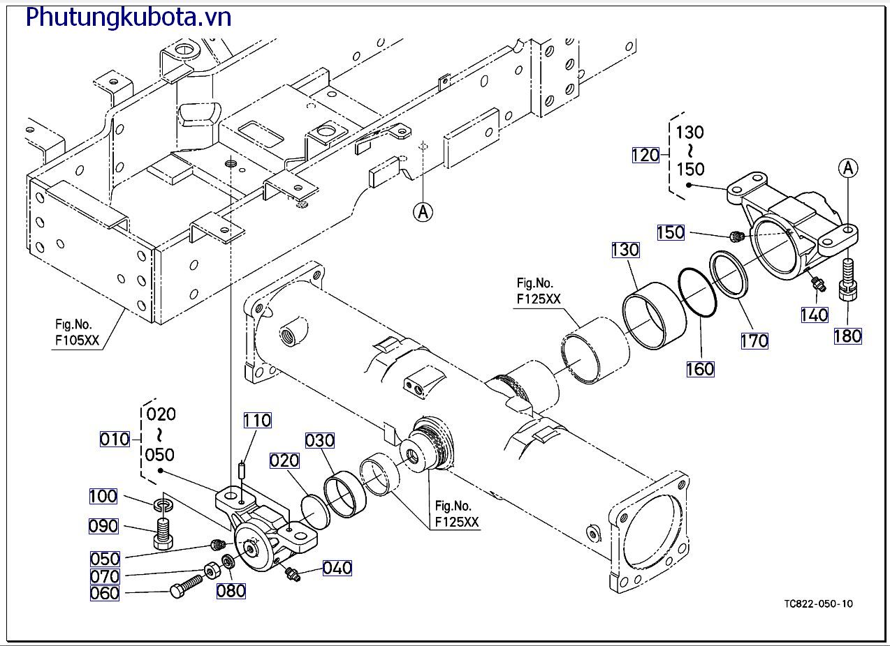 Giá kẹp vỏ vi sai trước